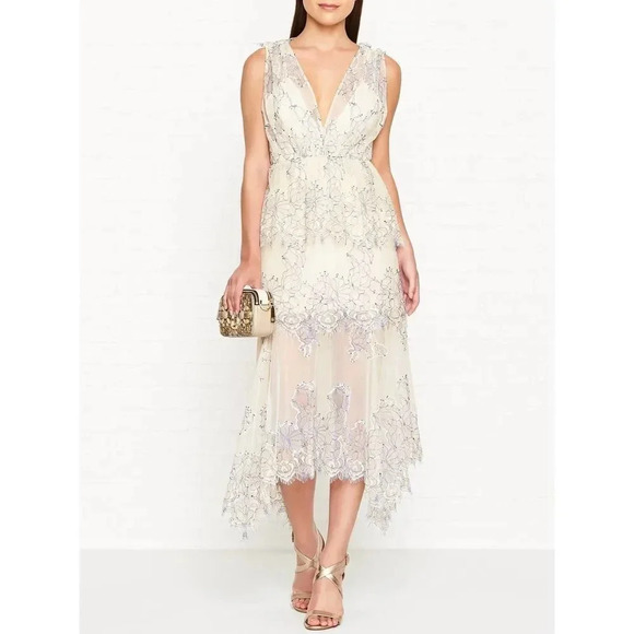 ALICE MCCALL Clementine Lace Sleeveless Midi Cream Dress Size 8 NWT